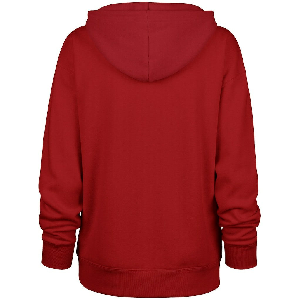 San Francisco 49ers '47 Women's Plus Size Whirlwind Naomi Hoodie - Scarlet Hoodies