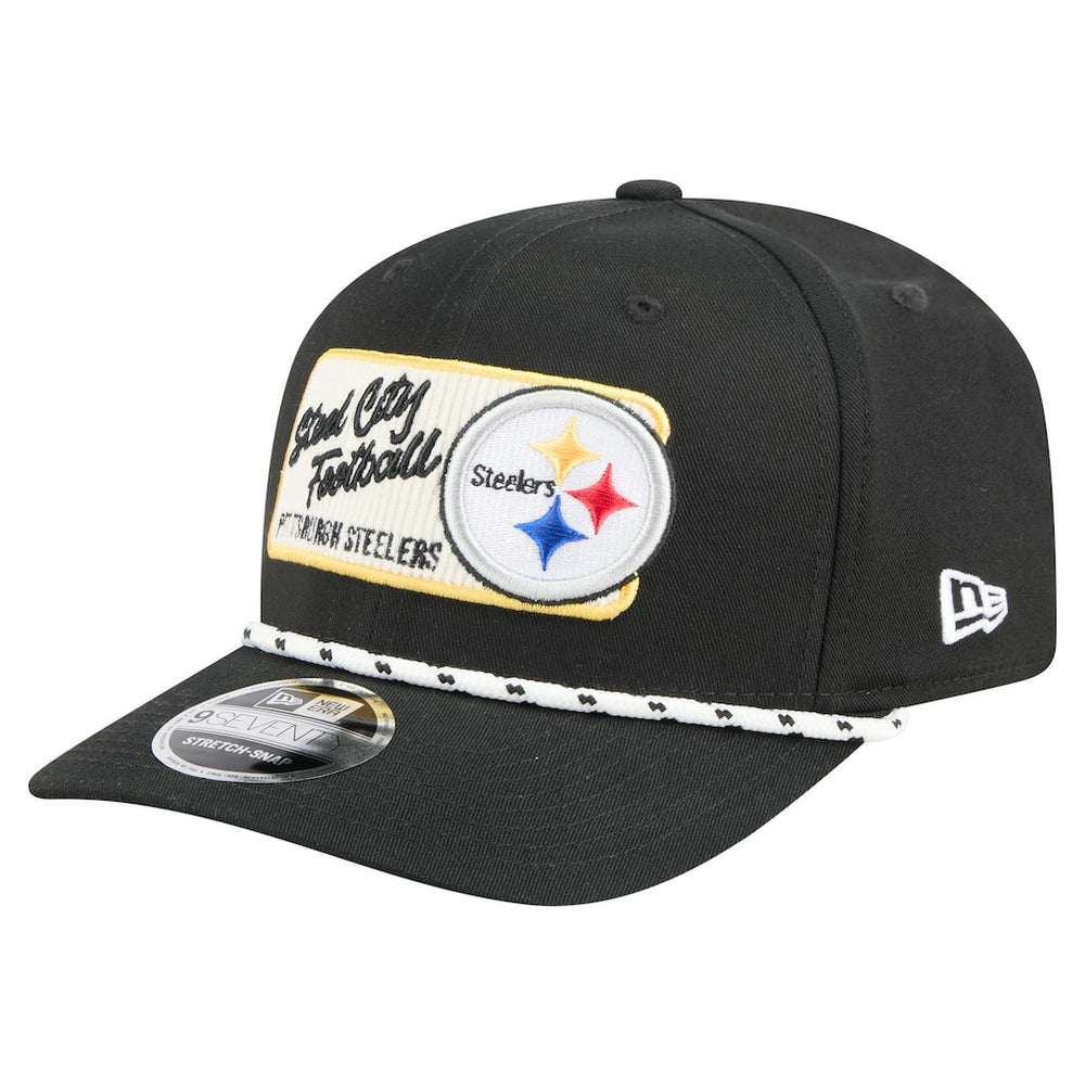 Pittsburgh Steelers New Era Chant 9SEVENTY Stretch-Snap Hat - Black Hats