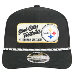 Pittsburgh Steelers New Era Chant 9SEVENTY Stretch-Snap Hat - Black Hats