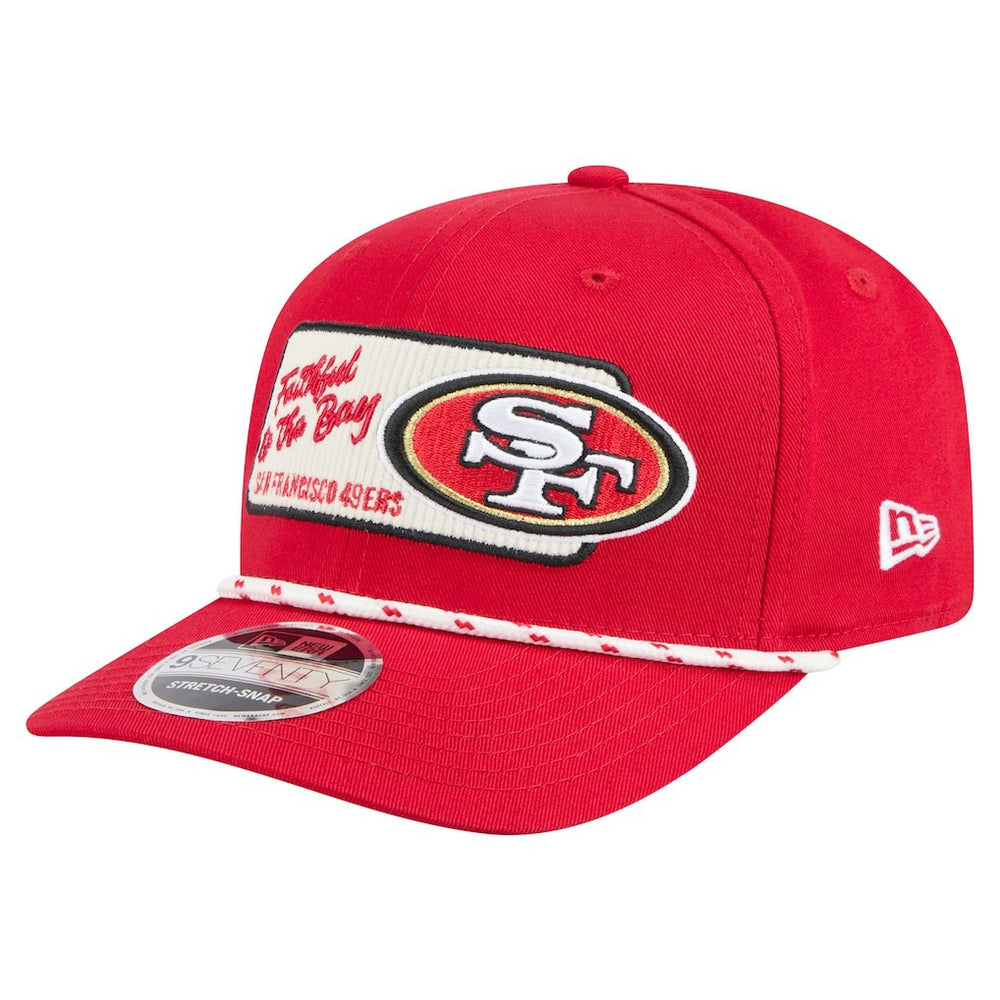 San Francisco 49ers New Era Chant 9SEVENTY Stretch-Snap Hat - Scarlet Hats