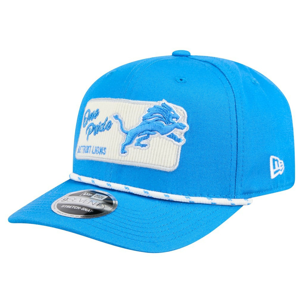 Detroit Lions New Era Chant 9SEVENTY Stretch-Snap Hat - Blue Hats