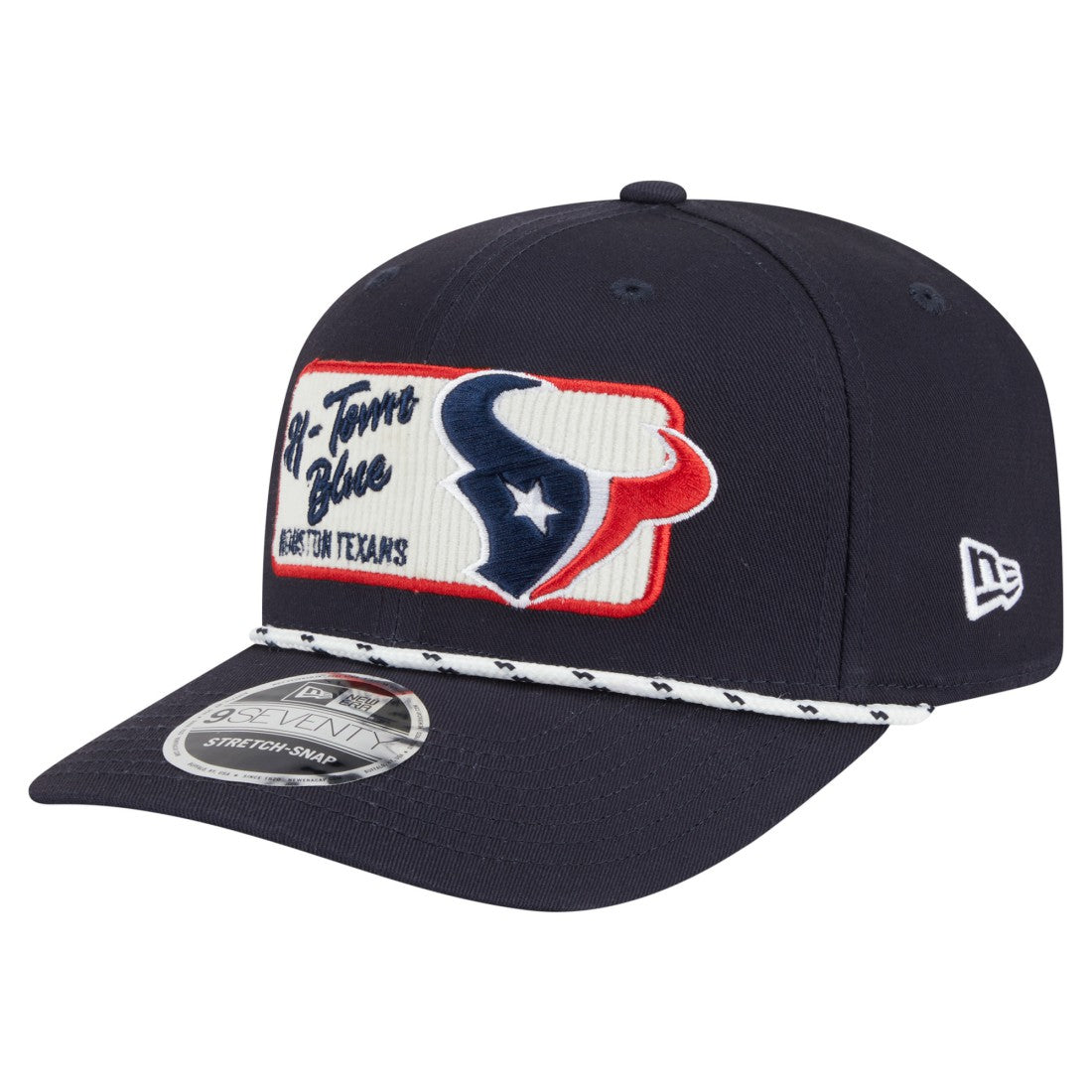 Houston Texans New Era Chant 9SEVENTY Stretch-Snap Hat - Navy Hats