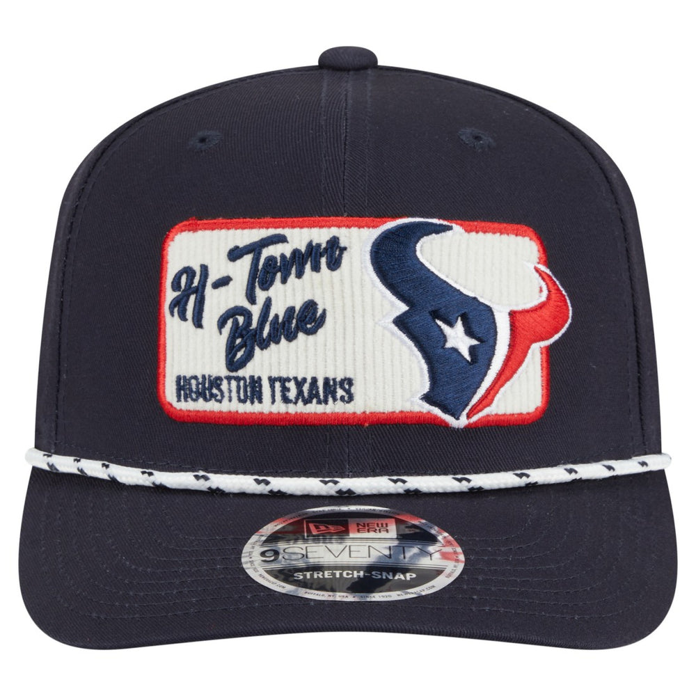 Houston Texans New Era Chant 9SEVENTY Stretch-Snap Hat - Navy Hats