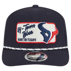 Houston Texans New Era Chant 9SEVENTY Stretch-Snap Hat - Navy Hats