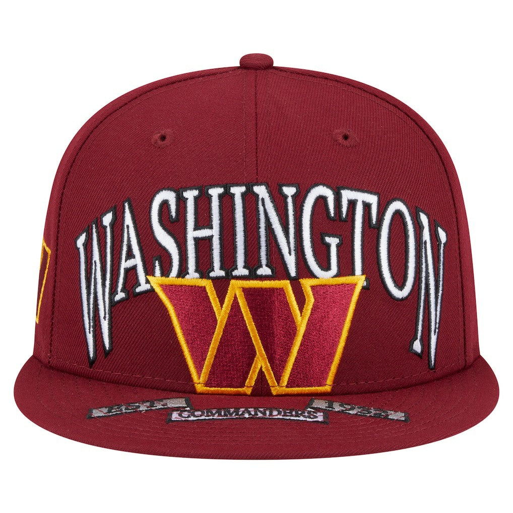 Washington Commanders New Era Oversized 59FIFTY Fitted Hat - Burgundy Hats