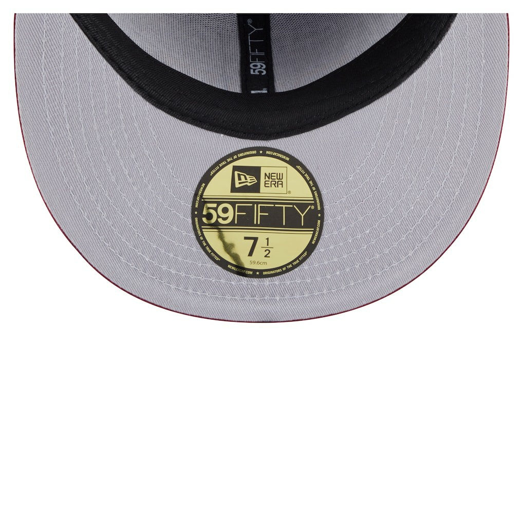 Washington Commanders New Era Oversized 59FIFTY Fitted Hat - Burgundy Hats