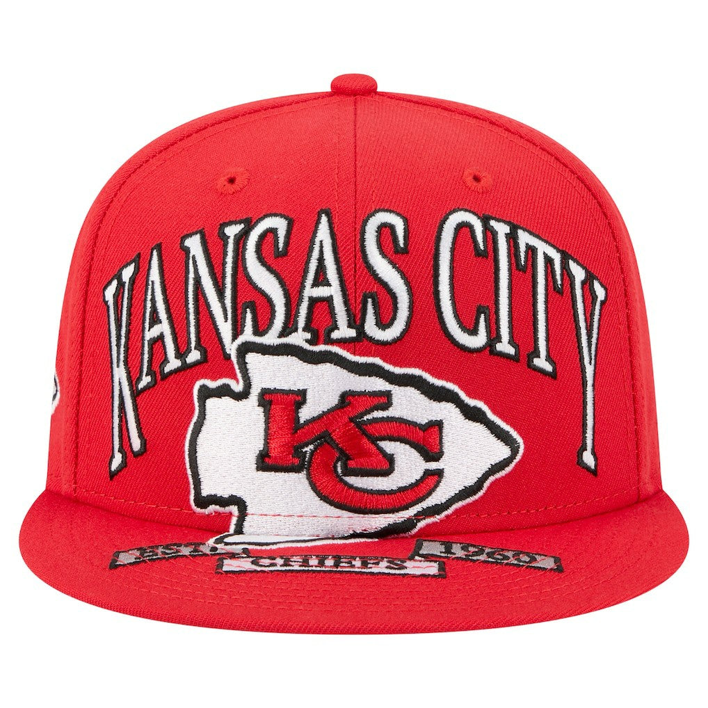 Kansas City Chiefs New Era Oversized 59FIFTY Fitted Hat - Red Hats