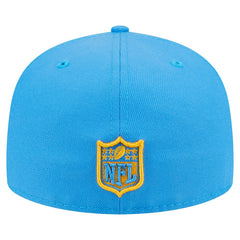 Los Angeles Chargers New Era Oversized 59FIFTY Fitted Hat - Powder Blue Hats