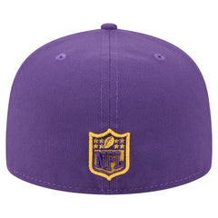 Minnesota Vikings New Era Oversized 59FIFTY Fitted Hat - Purple Hats