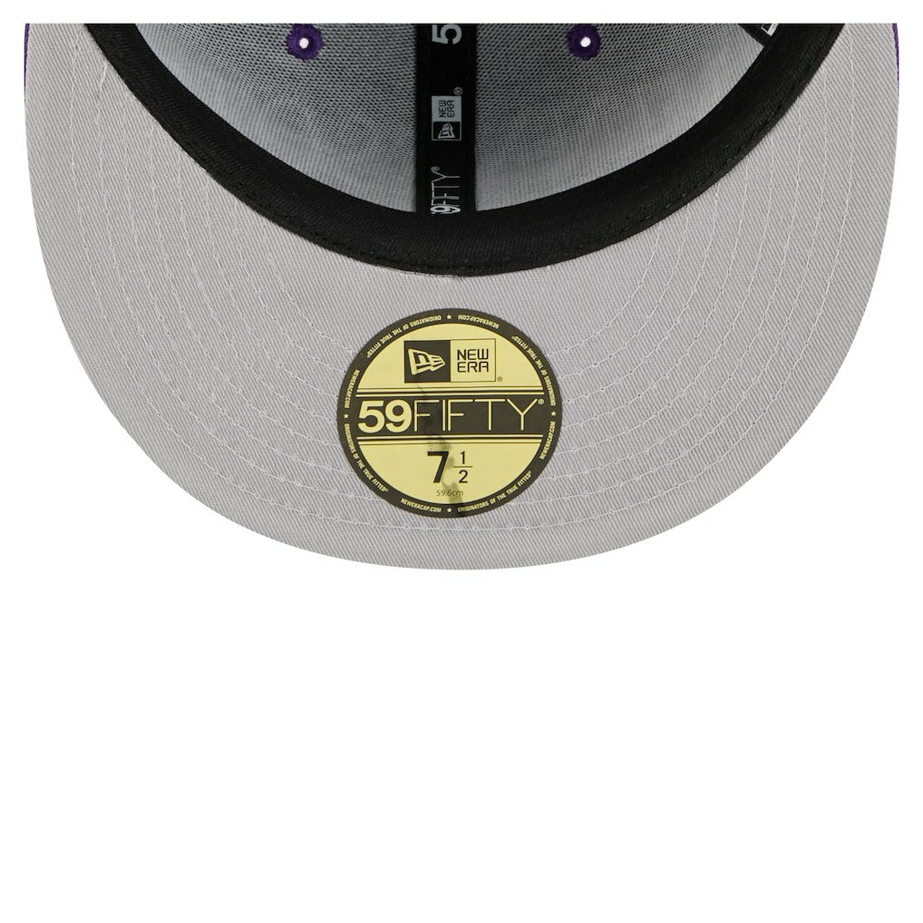 Minnesota Vikings New Era Oversized 59FIFTY Fitted Hat - Purple Hats