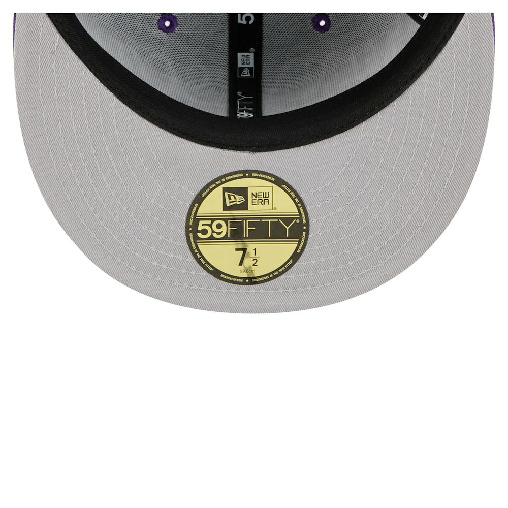 Minnesota Vikings New Era Oversized 59FIFTY Fitted Hat - Purple Hats