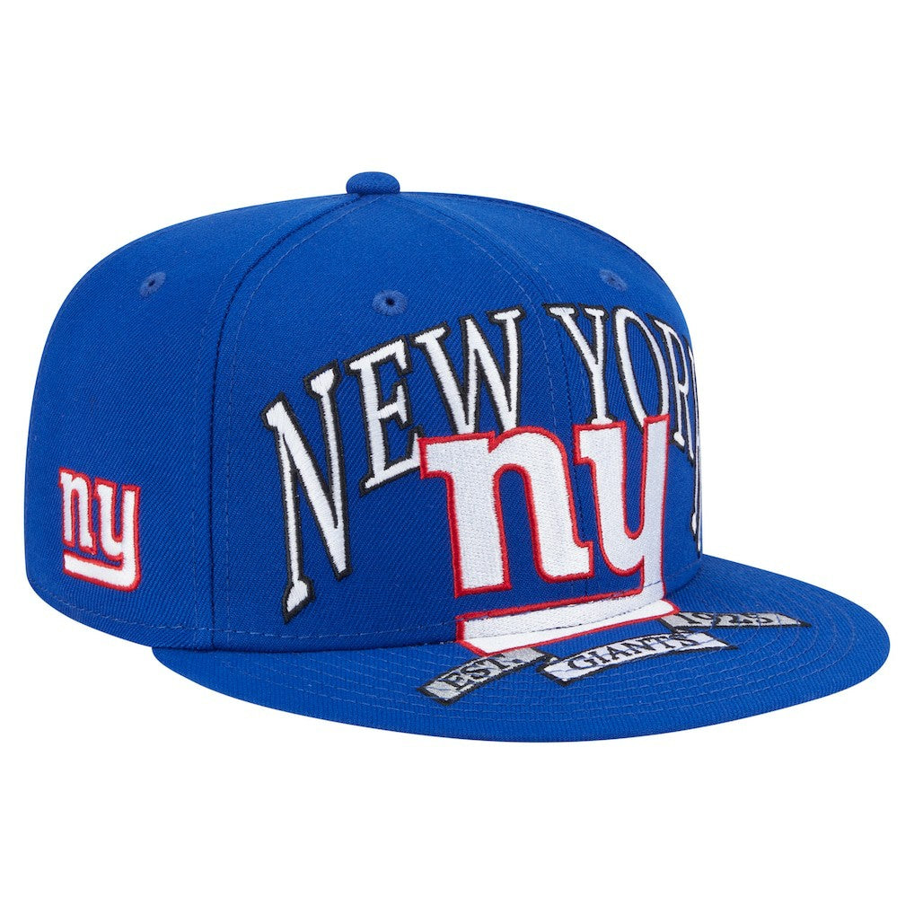 New York Giants New Era Oversized 59FIFTY Fitted Hat - Royal Hats