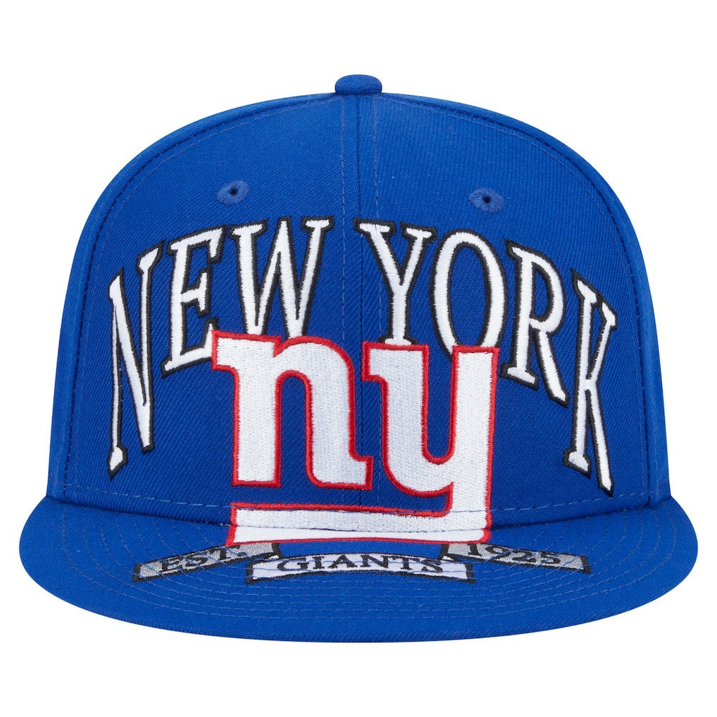 New York Giants New Era Oversized 59FIFTY Fitted Hat - Royal Hats