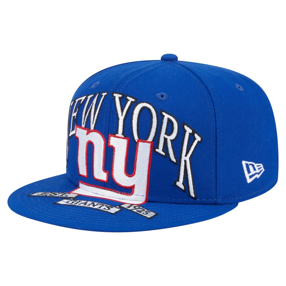 New York Giants New Era Oversized 59FIFTY Fitted Hat - Royal Hats