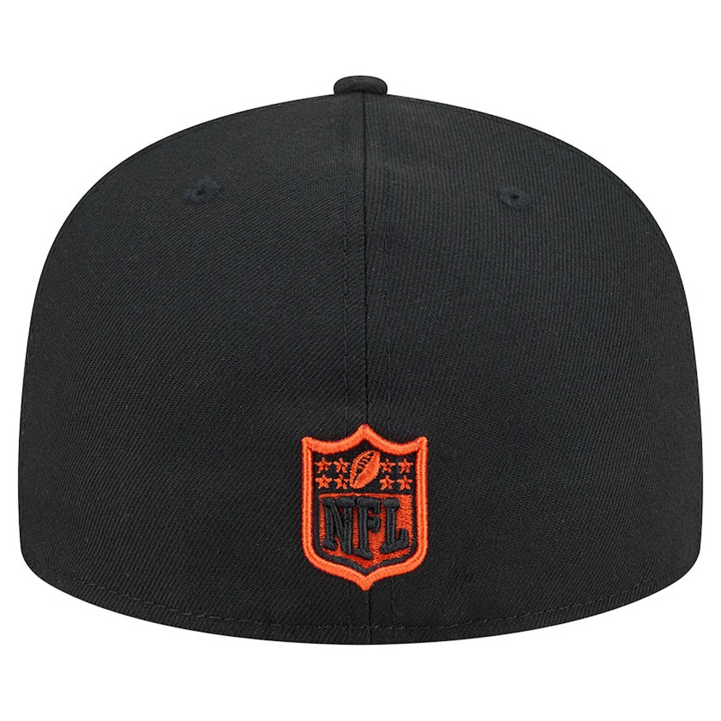 Cincinnati Bengals New Era Head Oversized 59FIFTY Fitted Hat - Black Hats