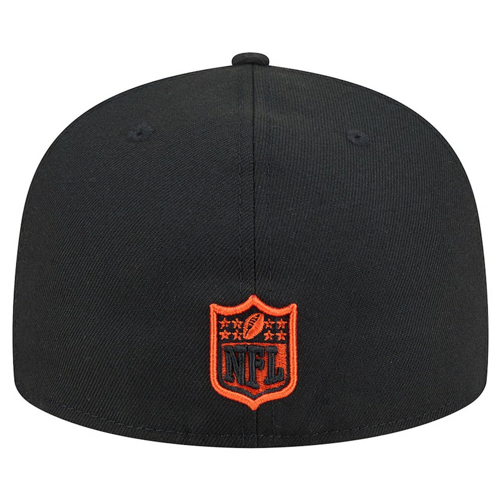 Cincinnati Bengals New Era Head Oversized 59FIFTY Fitted Hat - Black Hats