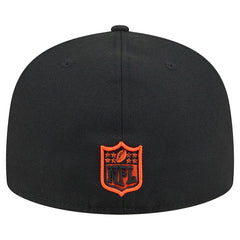 Cincinnati Bengals New Era Head Oversized 59FIFTY Fitted Hat - Black Hats