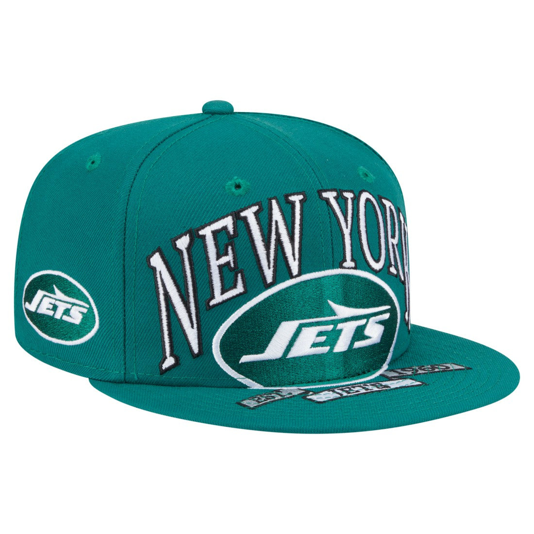 New York Jets New Era Oversized 59FIFTY Fitted Hat - Green Hats