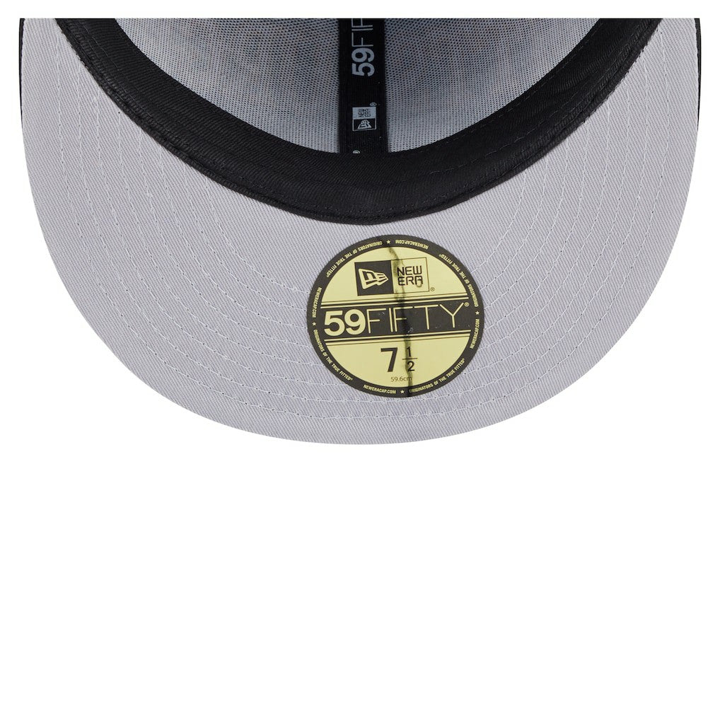 Pittsburgh Steelers New Era Oversized 59FIFTY Fitted Hat - Black Hats