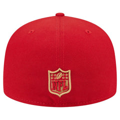 San Francisco 49ers New Era Oversized 59FIFTY Fitted Hat - Scarlet Hats