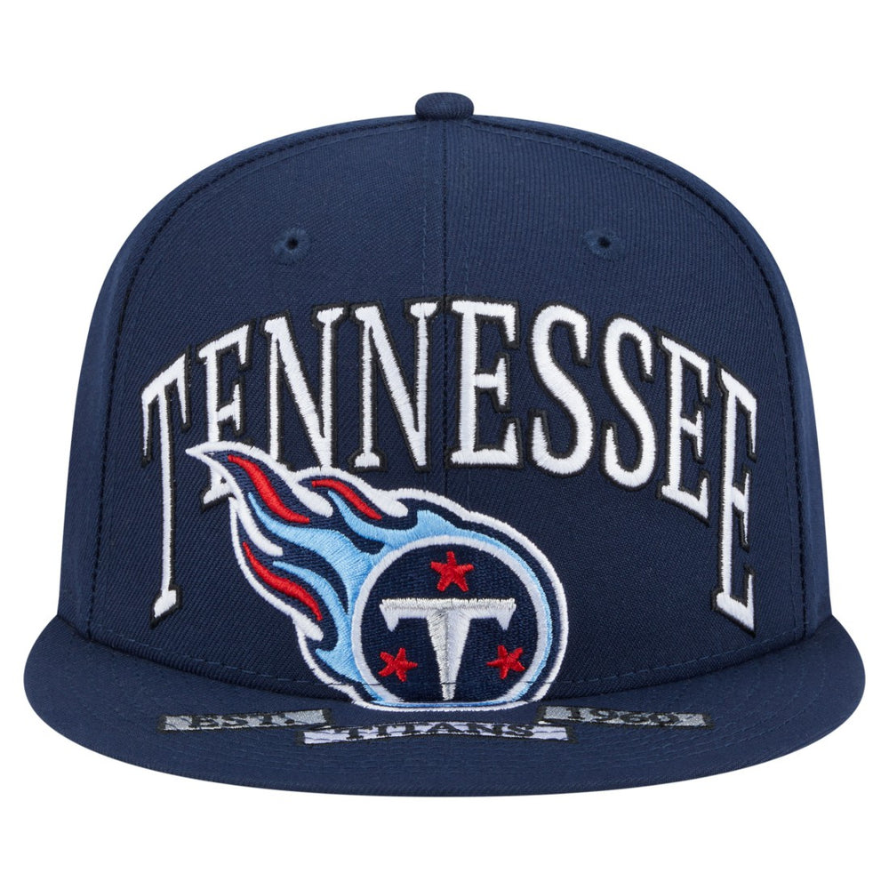 Tennessee Titans New Era Oversized 59FIFTY Fitted Hat - Navy Hats
