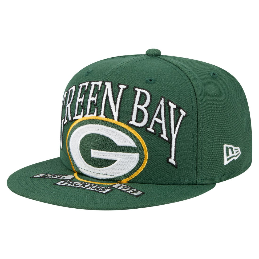 Green Bay Packers New Era Oversized 59FIFTY Fitted Hat - Green Hats
