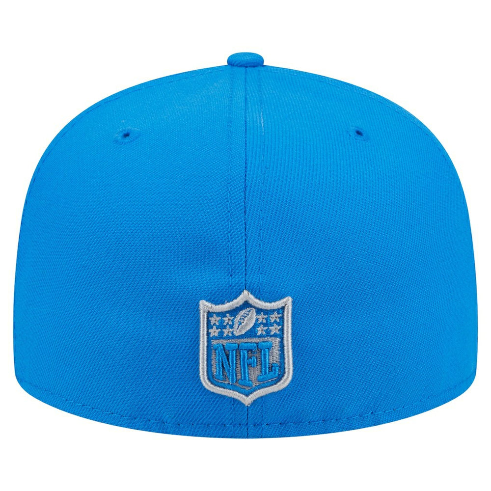 Detroit Lions New Era Oversized 59FIFTY Fitted Hat - Blue Hats