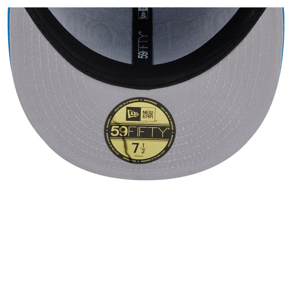 Detroit Lions New Era Oversized 59FIFTY Fitted Hat - Blue Hats