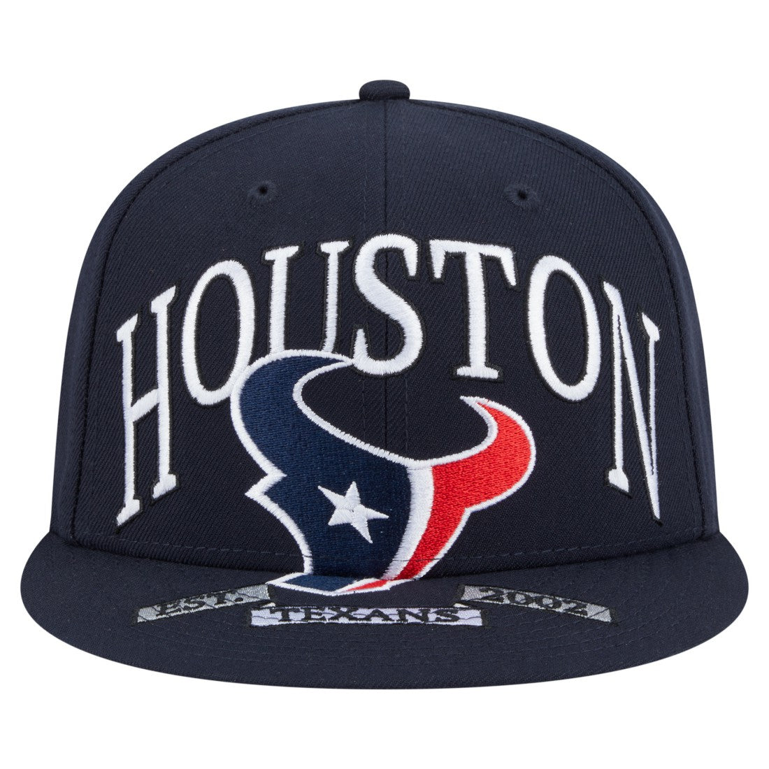 Houston Texans New Era Oversized 59FIFTY Fitted Hat - Navy Hats