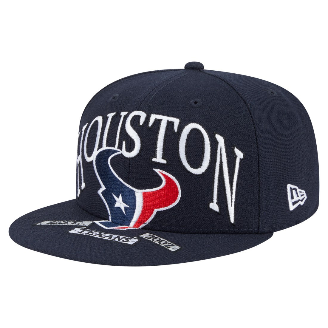 Houston Texans New Era Oversized 59FIFTY Fitted Hat - Navy Hats