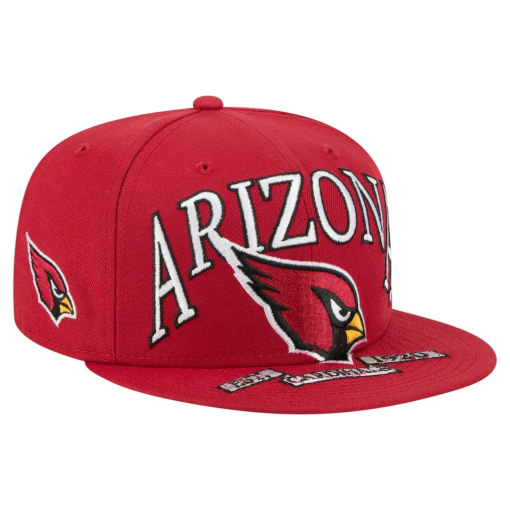 Arizona Cardinals New Era Oversized 59FIFTY Fitted Hat - Cardinal Hats