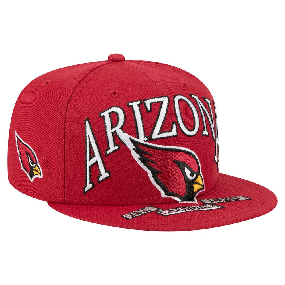 Arizona Cardinals New Era Oversized 59FIFTY Fitted Hat - Cardinal Hats