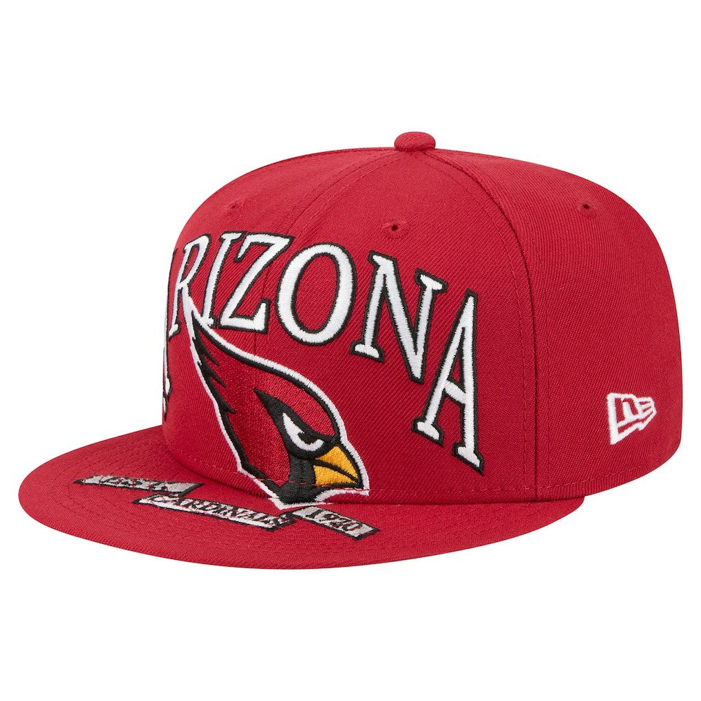 Arizona Cardinals New Era Oversized 59FIFTY Fitted Hat - Cardinal Hats