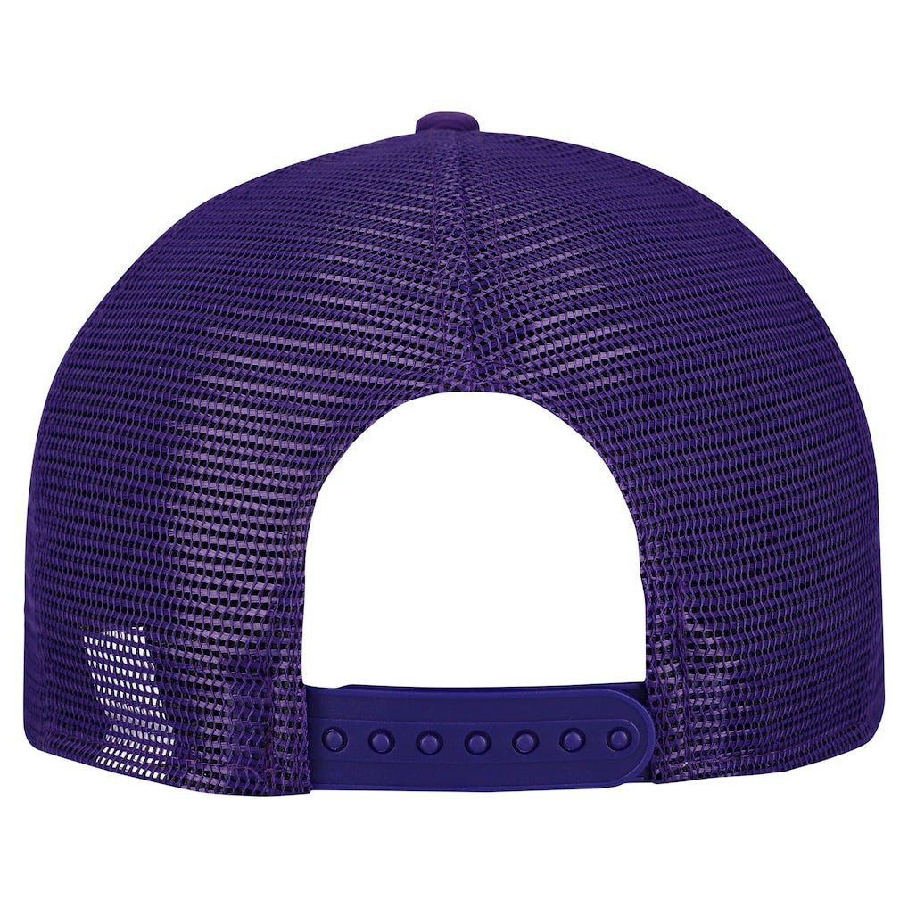 Minnesota Vikings New Era Cork Split Panel 9FIFTY Trucker Snapback Hat - Gray/Purple Hats