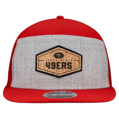 San Francisco 49ers New Era Cork Split Panel 9FIFTY Trucker Snapback Hat - Gray/Scarlet Hats