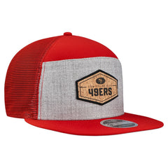 San Francisco 49ers New Era Cork Split Panel 9FIFTY Trucker Snapback Hat - Gray/Scarlet Hats