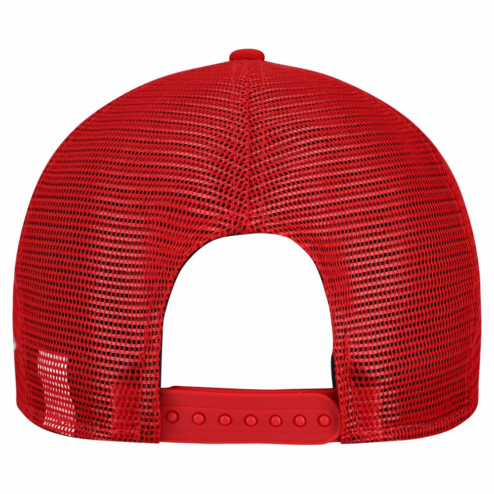 Tampa Bay Buccaneers New Era Cork Split Panel 9FIFTY Trucker Snapback Hat - Gray/Red Hats
