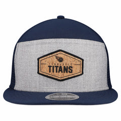 Tennessee Titans New Era Cork Split Panel 9FIFTY Trucker Snapback Hat - Gray/Navy Hats