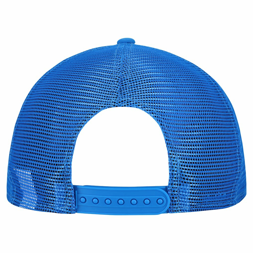 Detroit Lions New Era Cork Split Panel 9FIFTY Trucker Snapback Hat - Gray/Blue Hats