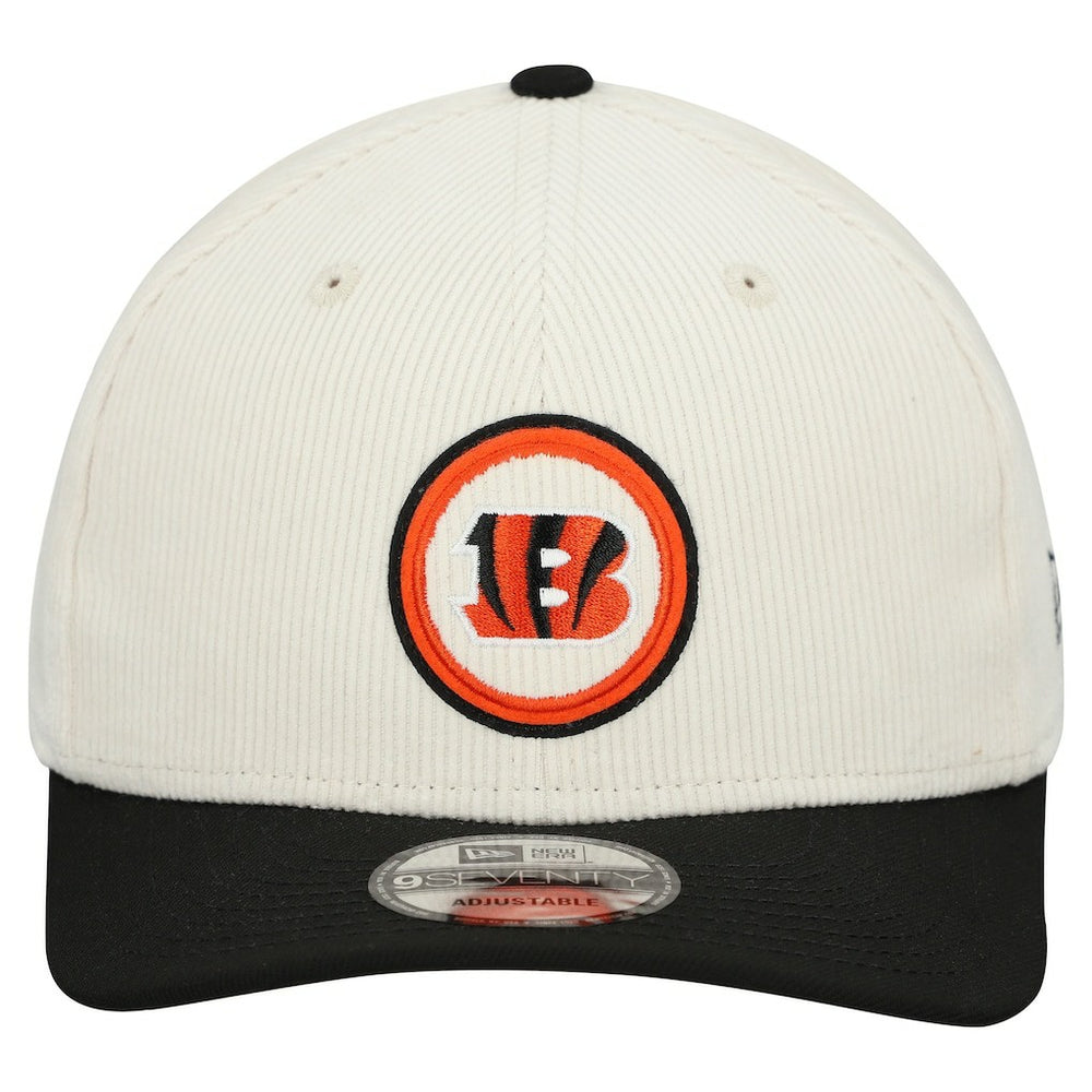 Cincinnati Bengals New Era Loyal Corduroy 9SEVENTY Adjustable Hat - Stone Hats