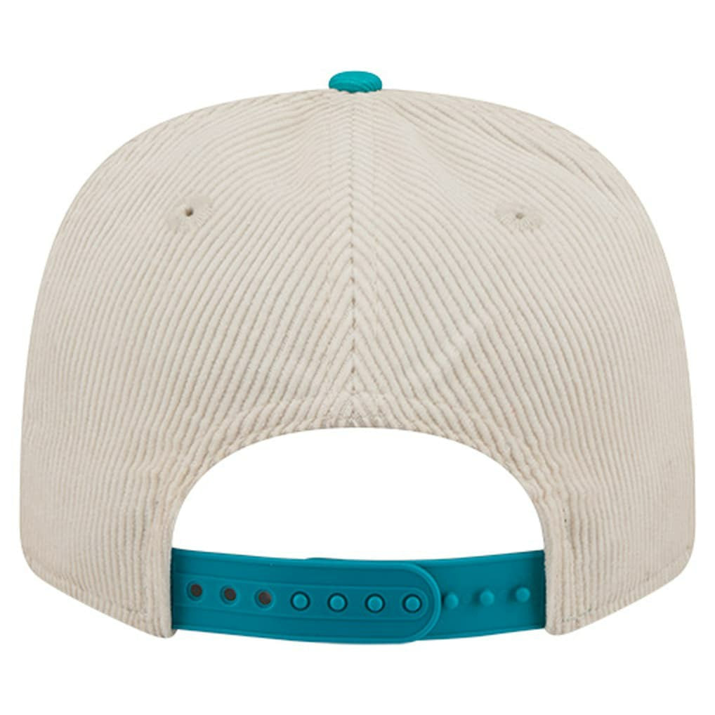 Miami Dolphins New Era Loyal Corduroy 9SEVENTY Adjustable Hat - Stone Hats
