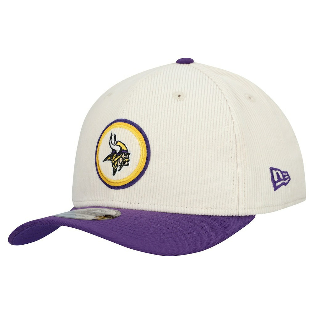 Minnesota Vikings New Era Loyal Corduroy 9SEVENTY Adjustable Hat - Stone Hats