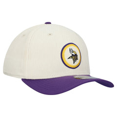 Minnesota Vikings New Era Loyal Corduroy 9SEVENTY Adjustable Hat - Stone Hats
