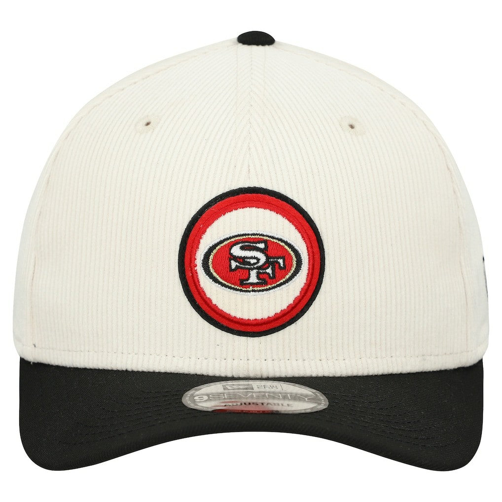 San Francisco 49ers New Era Loyal Corduroy 9SEVENTY Adjustable Hat - Stone Hats