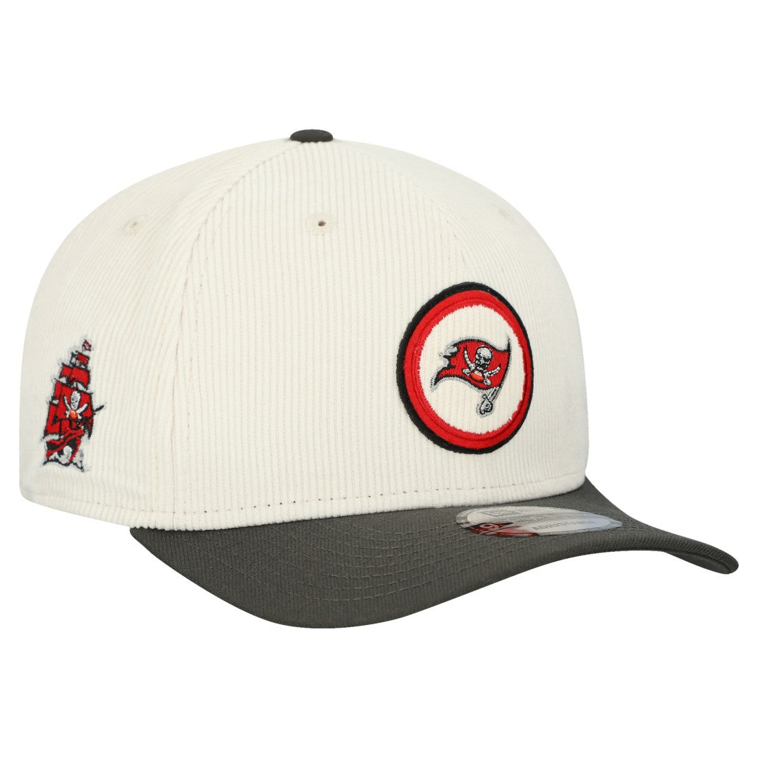 Tampa Bay Buccaneers New Era Loyal Corduroy 9SEVENTY Adjustable Hat - Stone Hats