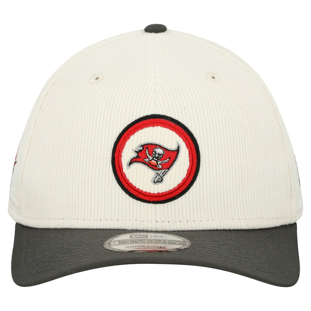 Tampa Bay Buccaneers New Era Loyal Corduroy 9SEVENTY Adjustable Hat - Stone Hats