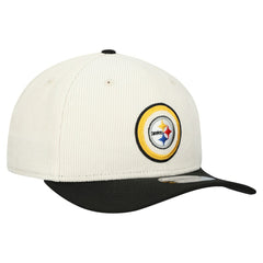 Pittsburgh Steelers New Era Loyal Corduroy 9SEVENTY Adjustable Hat - Stone Hats