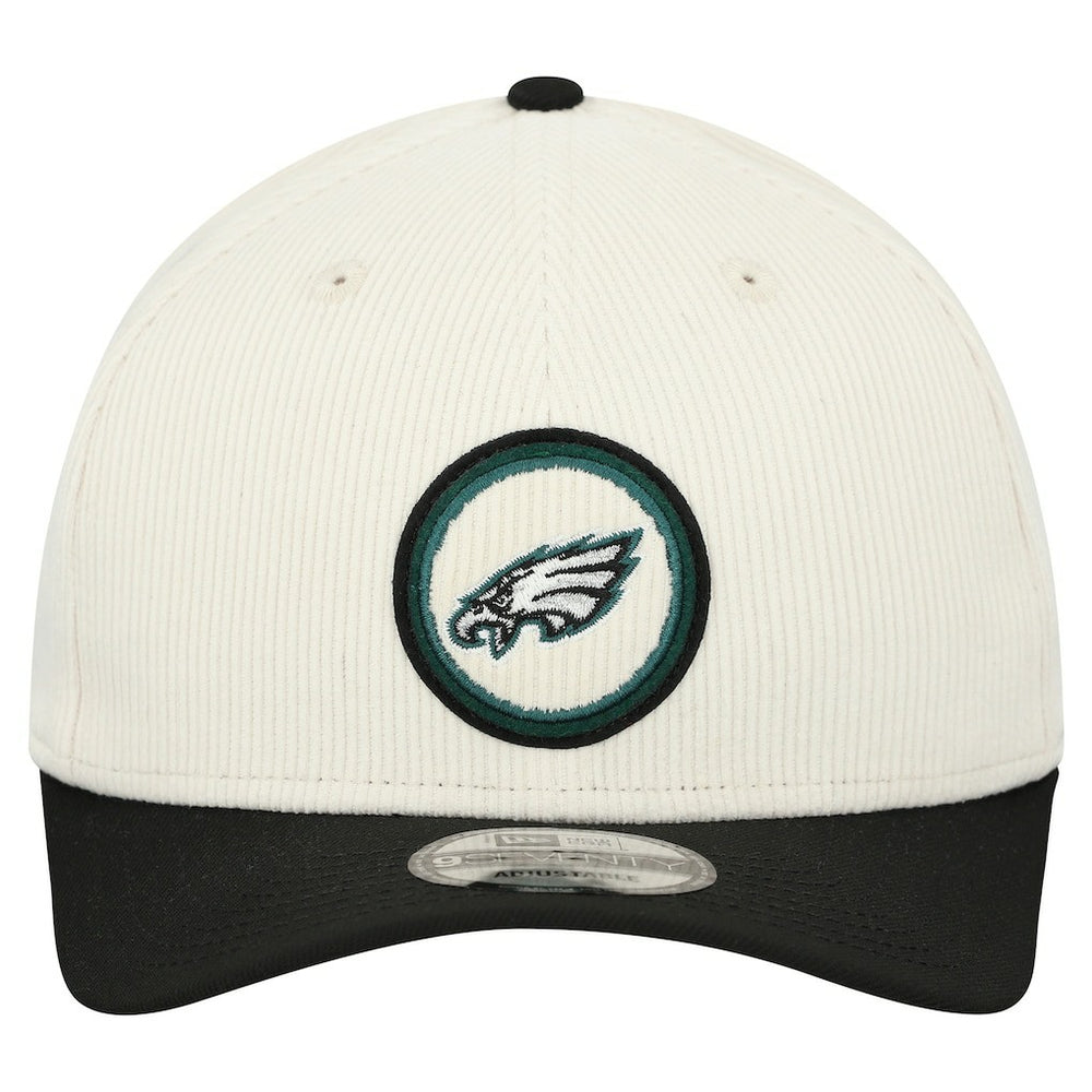Philadelphia Eagles New Era Loyal Corduroy 9SEVENTY Adjustable Hat - Stone Hats
