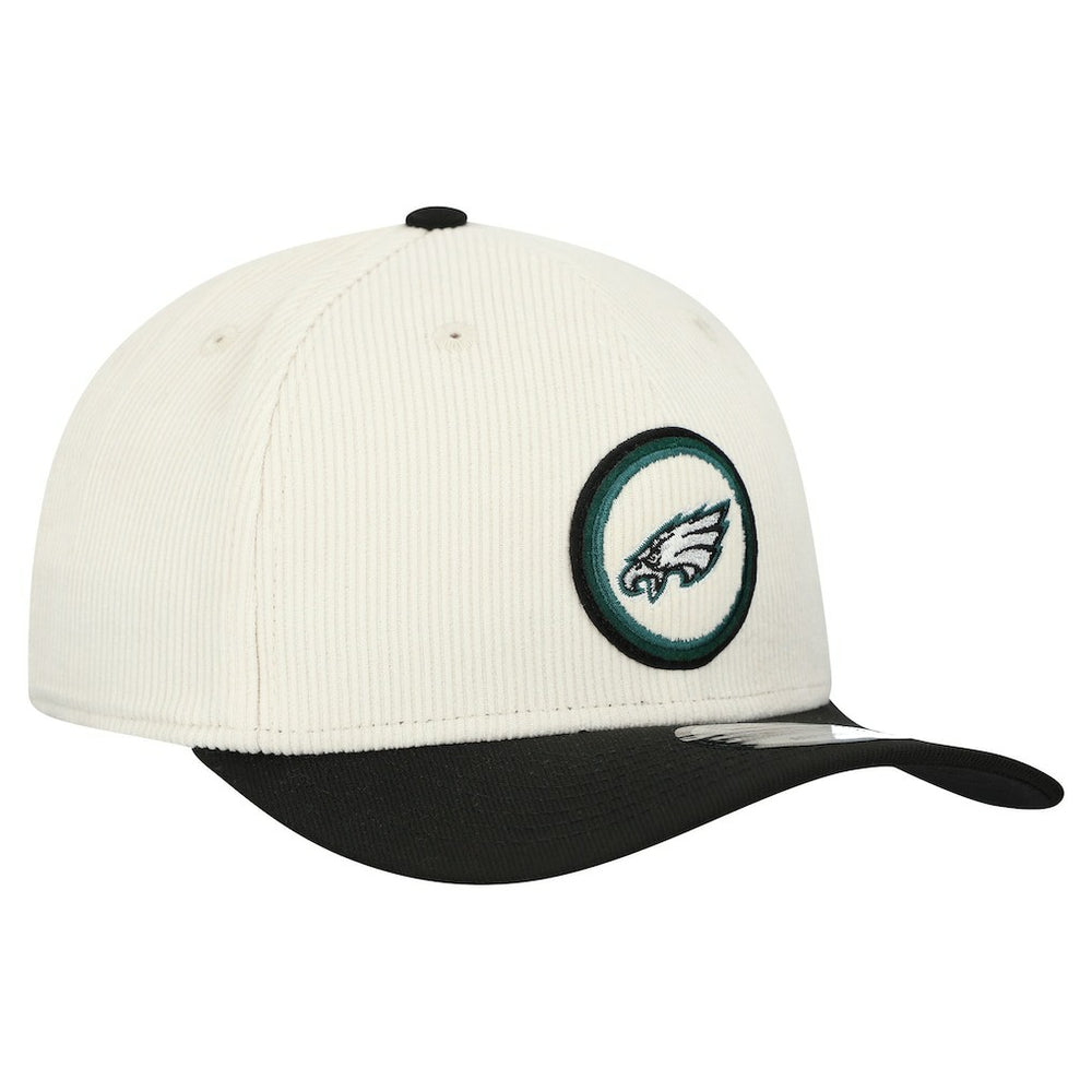 Philadelphia Eagles New Era Loyal Corduroy 9SEVENTY Adjustable Hat - Stone Hats