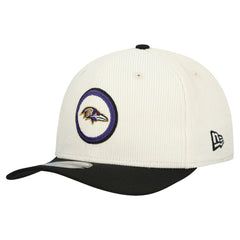 Baltimore Ravens New Era Loyal Corduroy 9SEVENTY Adjustable Hat - Stone Hats